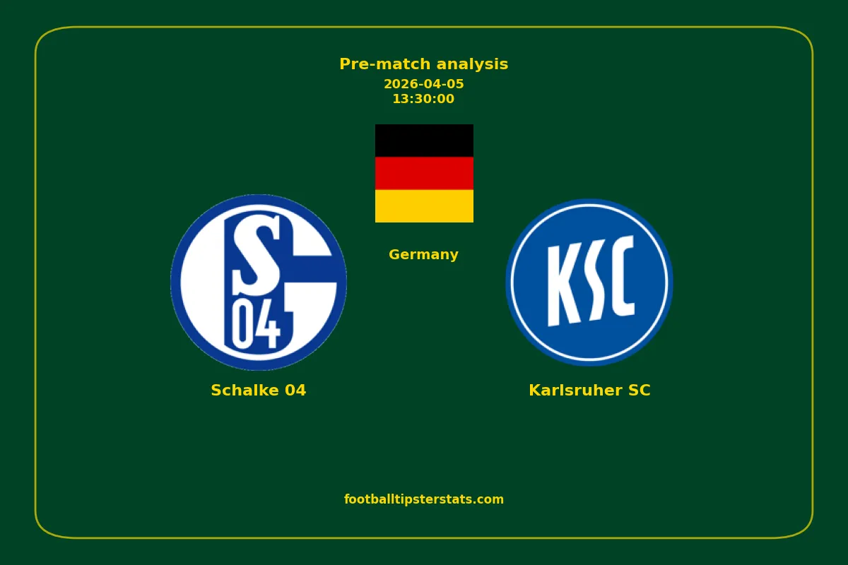 Pre-match analysis: Schalke 04 vs Karlsruher SC on 2026-04-05
